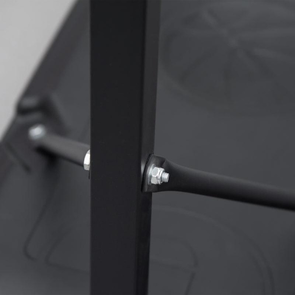 Rootz Basketball Stand - Basketball Hoop - Højdejusterbar - Meget stabil - Stål/PE - Sort - 131 x 49 x 195-250 cm