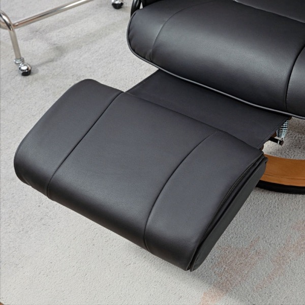 Rootz Fåtölj - TV-fåtölj - Fåtölj - Kompakt storlek - 135° recline - 360° roterande bas - konstläder - 78cm x 88cm x 103cm