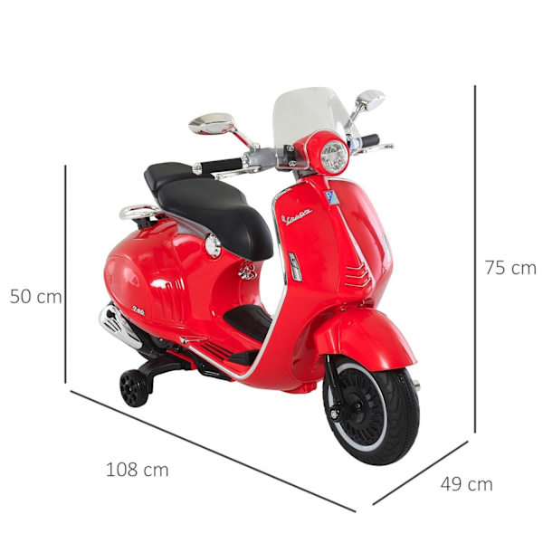 Rootz scooter elektrisk børne motorcykel rød - Rød - Pp, Stål - 42,51 cm x 19,29 cm x 29,52 cm
