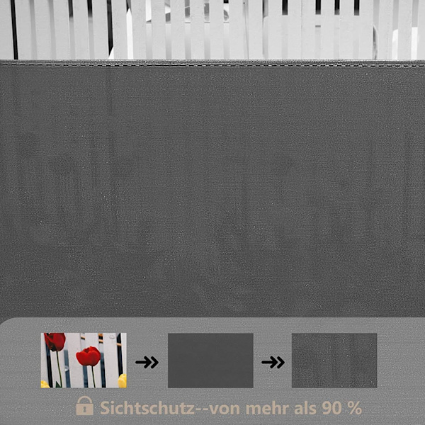 Rootz Tennis Fence Screen - Privacy Screen - HDPE hegn - Exceptionel Privacy Control - Meget holdbar - Vejrbestandig - 1,8m x 15m