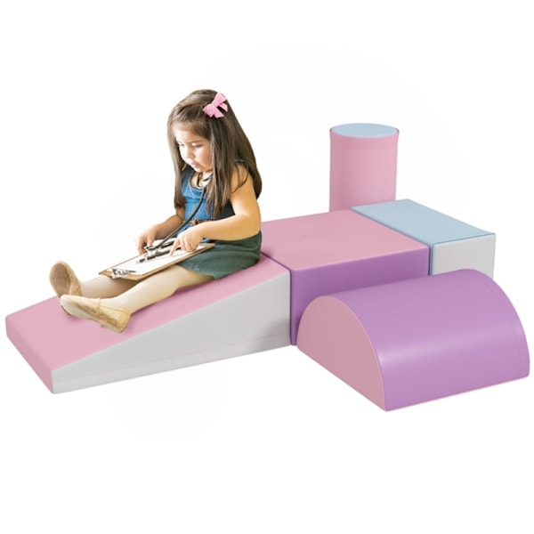 Rootz Soft Building Blocks Set - Skumleksakskuber - Pedagogisk lek - Öka motoriska färdigheter - Olika former - 40,6L x 40,6W x 20,3H cm
