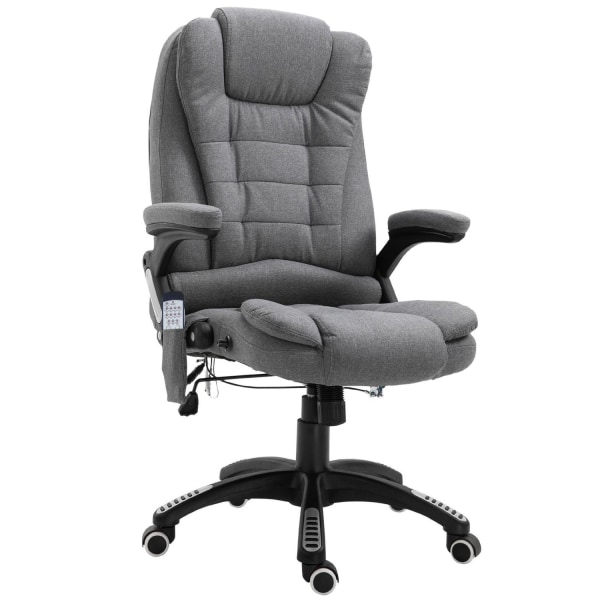 Rootz Executive Chair - Grå - Linned, Skum, Nylon - 26,38 cm x 2