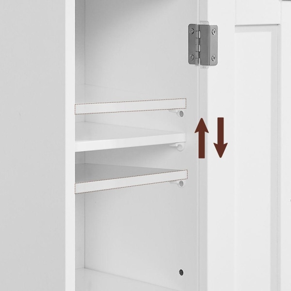 Rootz Badrumsskåp - Badrumsskåp med 2 dörrar - Smalt badrumsskåp
