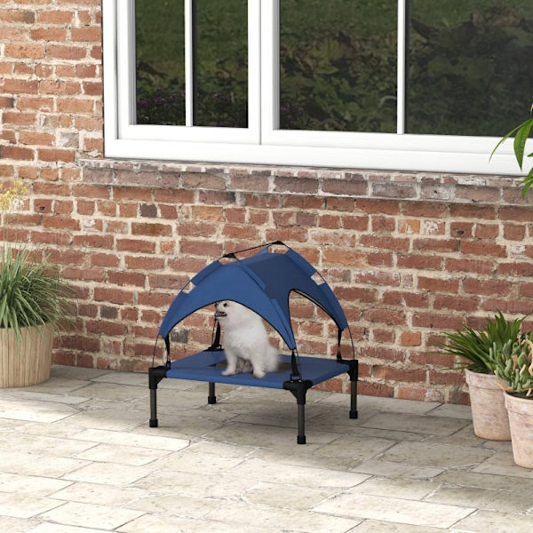 Rootz udendørs hundeseng - kæledyrsseng - forhøjet hundeseng - UV- og vandafvisende - 61 cm x 46 cm x 63 cm