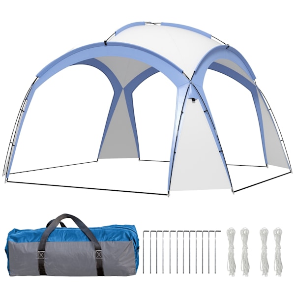 Rootz Event Shelter Pavilion - Garden Telt - Udendørs dækning - Vandafvisende - 350 cm x 350 cm x 222 cm