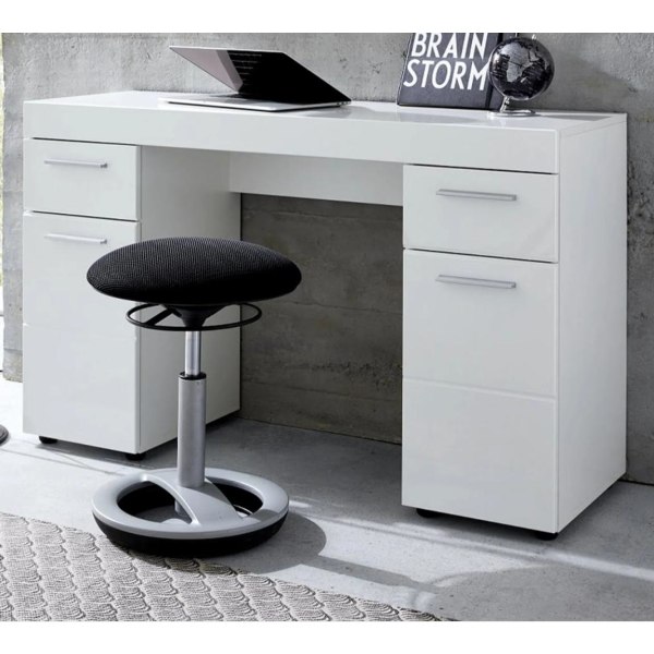 Rootz Desk - Arbejdsbord - Computerbord - Hvid - 120 x 76 x 41 cm