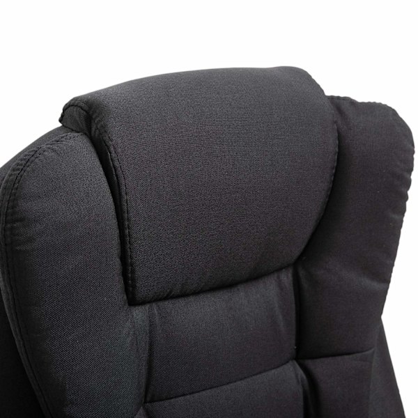 Rootz Executive Chair - Svart - Linne, Skum, Nylon - 26,38 cm x 26,38 cm x 49,6 cm