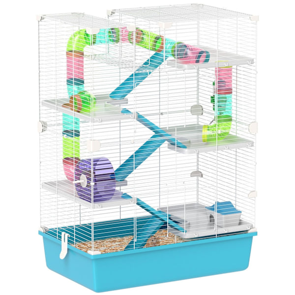 Rootz 6 -lag hamsterbur - gnaverhus - kæledyr habitat - efterforskningsrør - 58 cm x 36 cm x 81 cm