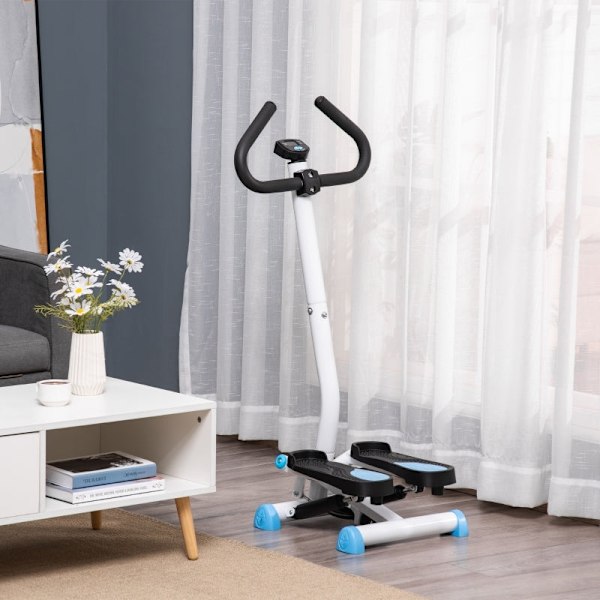 Rootz Stepper - Bentränare - Vader, lår - Underkroppsträning - Stålram - LCD-skärm - Halkfria pedaler - 55cm x 44cm x 108cm