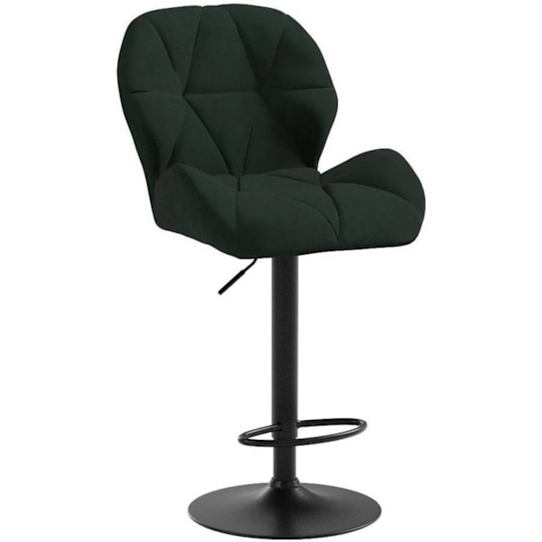 Rootz Barpall - Justerbar bänkstol - Svängbar barstol - Ergonomisk design, robust konstruktion, enkel montering - sammet och metall - 94cm-116cm x 50c