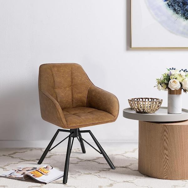 Rootz roterande matstolar Set med 4 - Vridstolar - Fåtöljer - Ergonomisk design - Bekväma sittplatser - Robust konstruktion - 58,5 cm x 82,5 cm x 54,5