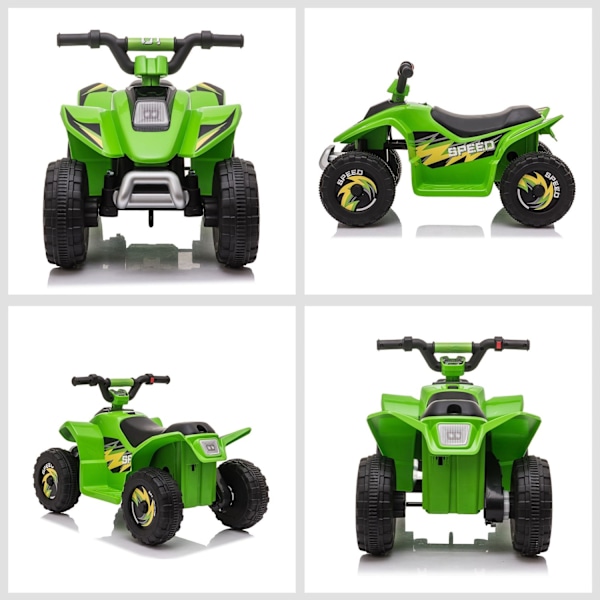 Rootz Quad Electric for Children - Kids Ride -on - Akkukäyttöinen ajoneuvo - Eteenpäin ja peruutusvaihde - 72 x 40 x 45,5 cm - turvallinen 2,8-4,6 km/