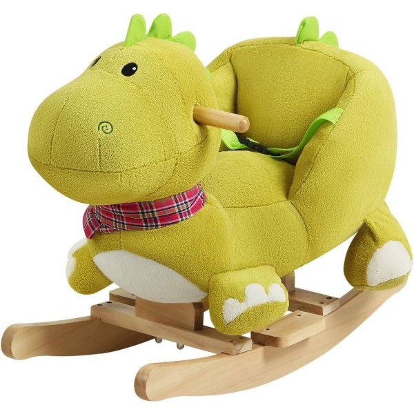 Rootz Plysch Dinosaur Gunghäst - Barnrocker - Toddler Ride-On To