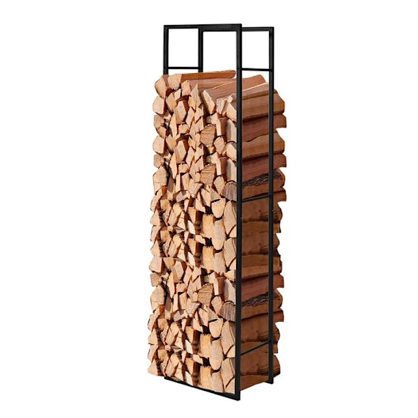 Rootz Metal Brændestativ - Brændeholder - Brændeopbevaring - Stabil og holdbar - 45 cm x 170 cm x 30 cm - Beskytter brænde - Indendørs/udendørs brug