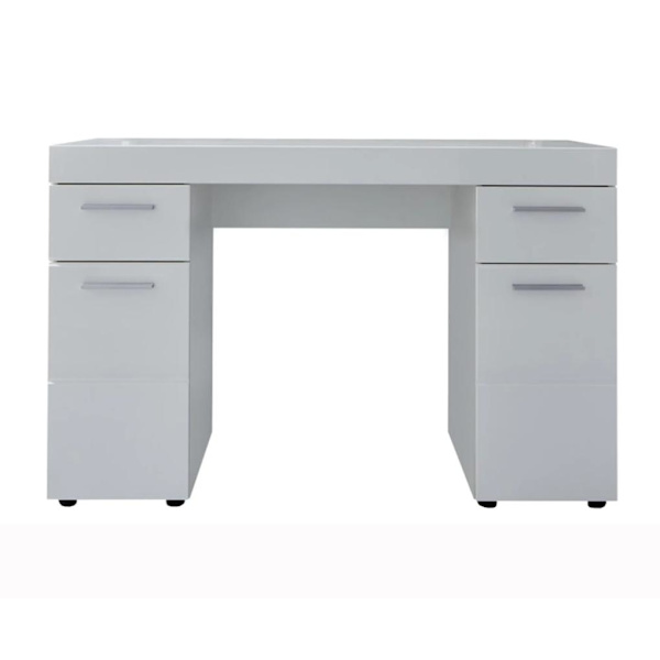 Rootz Skrivbord - Arbetsbord - Datorbord - Vit - 120 x 76 x 41 cm