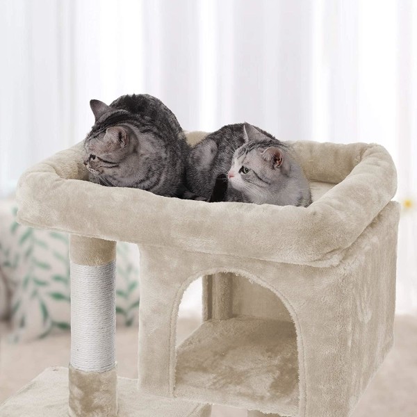 Rootz Skrapstolpe för katt - Kattträd - Beige - 60 x 40 x 84 cm