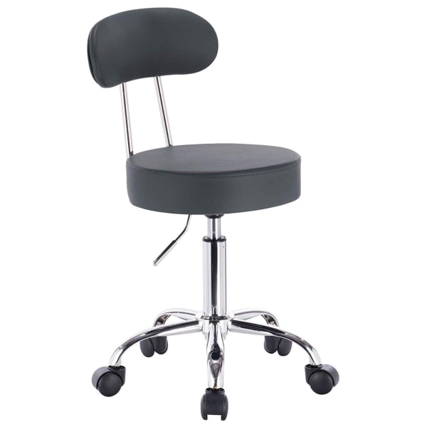 Rootz Ergonomic Swivel Pall - Kontorsstol - Justerbar sits - Högkvalitativt konstläder - Slitstark metallram - Flexibel 360° rotation - 75cm-87cm x 35