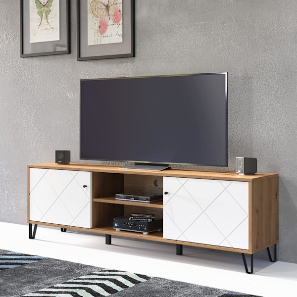 Rootz Touch Lowboard - TV Stand - Media Unit - Entertainment Cen