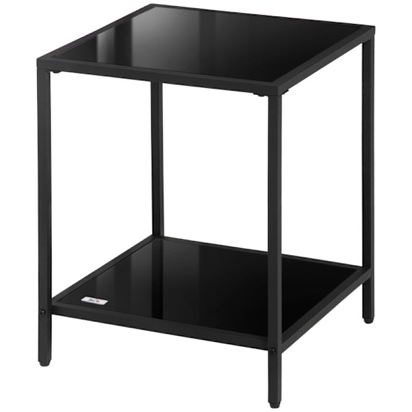 Rootz Lille sidebord med opbevaring - Sofabord - Stuebord - Justerbare fødder - 40cm x 40cm x 50cm