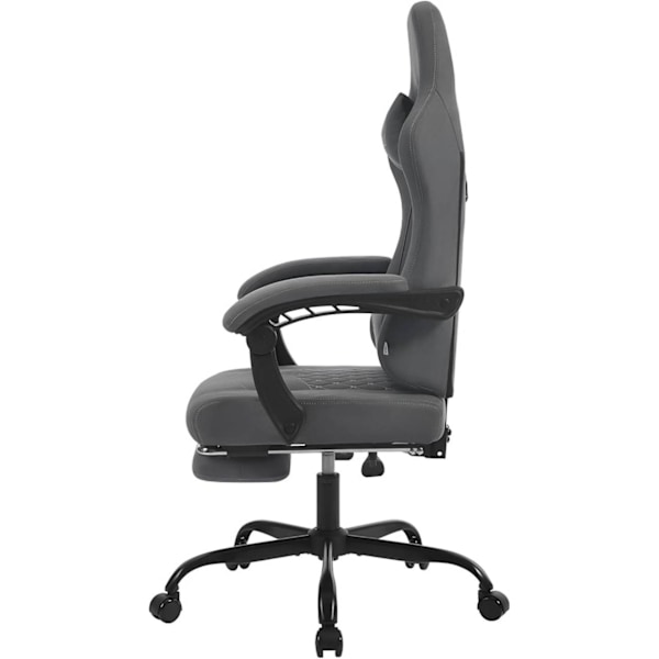 Rootz Massage Gaming Stol - Kontorstol med lændestøtte - Ergonomisk computerstol - Justerbar nakkestøtte - 64cm x 119,5-127cm x 54cm