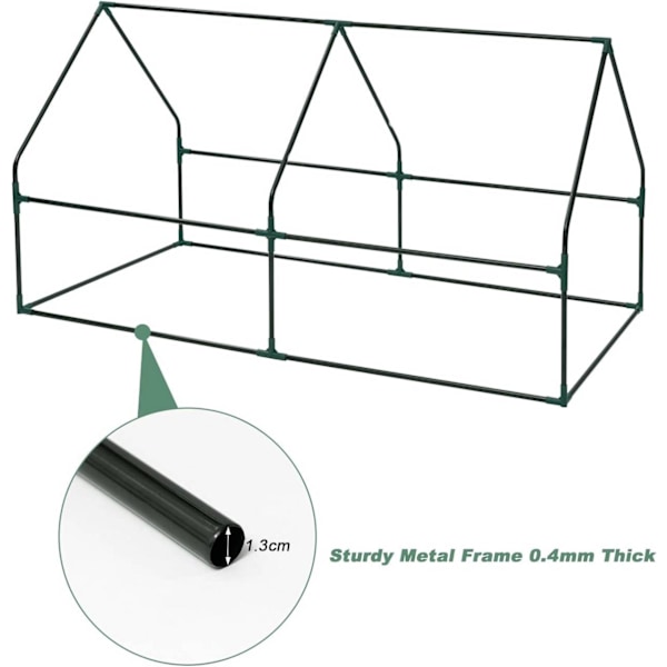 Rootz växthus med skyddsfilm - Växtskydd - Trädgårdshus - Optimal klimatkontroll - 180cm x 90cm x 90cm