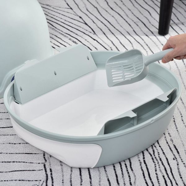 Rootz kattlåda - Blå - Pp, Abs - 18,5 cm x 21,65 cm x 17,32 cm