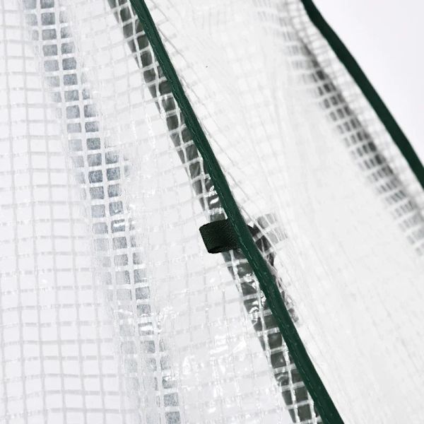 Rootz Mini Greenhouse - Vintertält för växter med rulldörr - Trädgård - Balkong - Vinterskydd - Vit - 160 x 140 x 180 cm