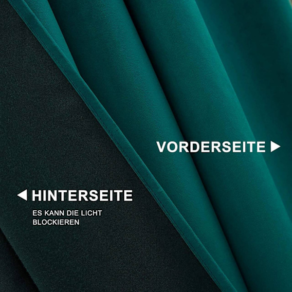 Rootz Luxurious Velvet mørklægningsgardiner - Draperer - Vinduesbeklædning - Lysblokerende - Energieffektiv - Nem installation - 140cm x 225cm/245cm/2