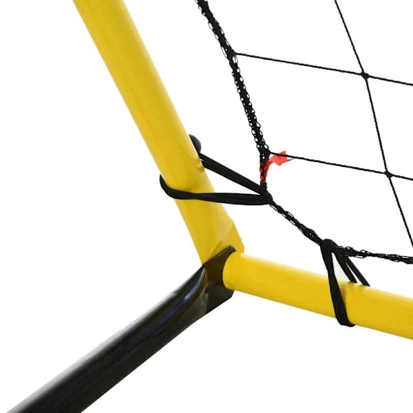 Rootz Soccer Goal - Soccer Net - Soccer Rebounder Goal - Rebound Wall Net - Soccer Rebound Wall - Gul/Sort - 184 x 63 x 123 cm