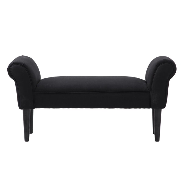 Rootz BedBench - Sort - Konstrueret træ, skum - 40,15 cm x 12,2 cm x 20,07 cm