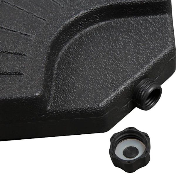 Rootz Paraply Stand - Paraply Base - Paraply Weight Base - Transportabel Paraply Base - 48 cm x 48 cm x 8 cm