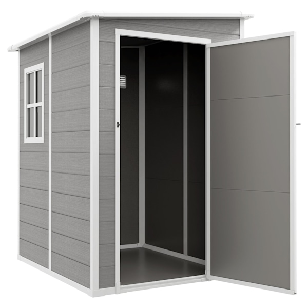 Rootz Tool Shed - puutarhavaja - Storage Shed - Suojainen lukitus - 122 x 149 x 192/177 cm