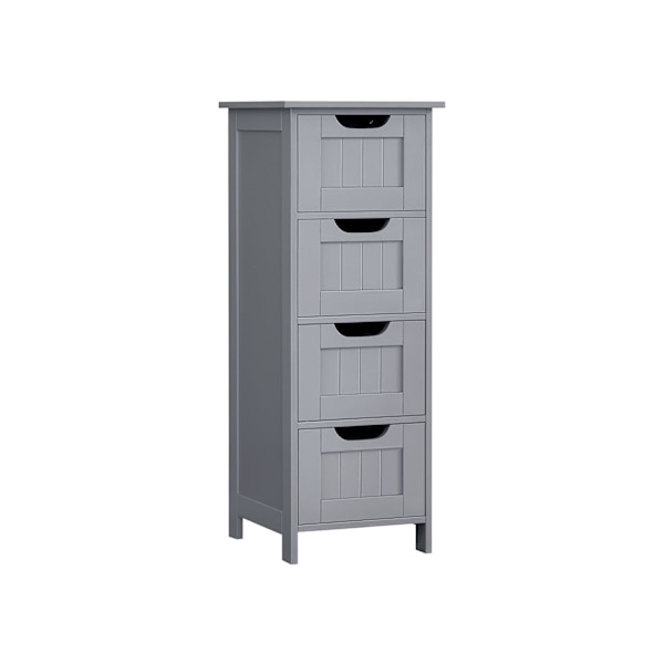 Rootz Badeværelsesmøbler - Opbevaringsskab - Organizer - MDF-plade - 30 cm x 30 cm x 82 cm - Mystic Grey - Monteringssæt - Anti-Tip-enhed - 90 kg Topb