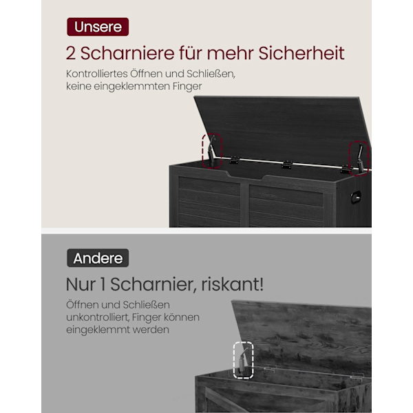 Rootz Shoe Bench Organizer - Entréförvaring - Spånskivamaterial - 40 cm x 100 cm x 46 cm - Ebenholtssvart - 136 kg Max belastning - 19,5 kg Vikt