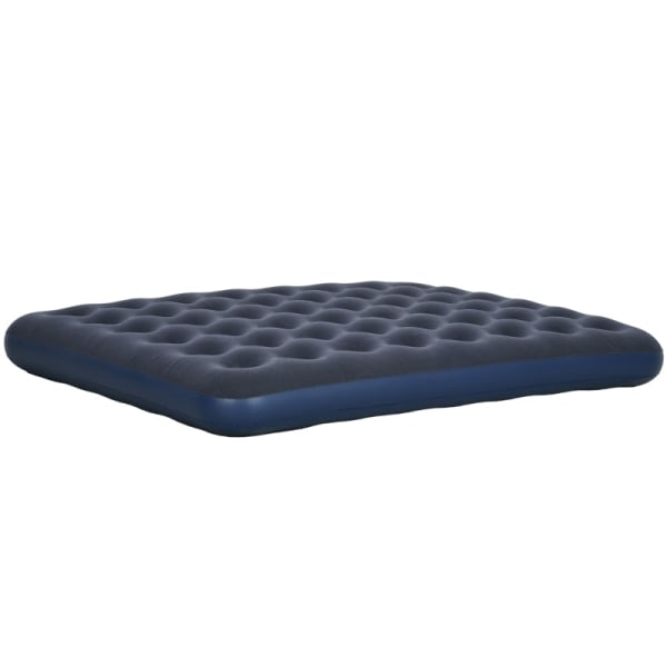 Rootz luftmadrass för 2 personer - Uppblåsbar säng - Campingmadrass - Mjuk & Robust - Optimalt kroppsstöd - Snabb uppblåsning - 203cm x 152cm x 22cm -