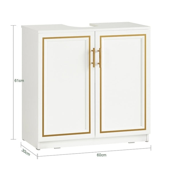 Rootz Opbevaringsskab - Underskab - Organizer - MDF Materiale - Pladsbesparende - 60cm x 61cm x 30cm