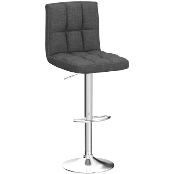 Rootz baarijakkara - Kääntötuoli - Säädettävä korkeus - Mukava pellavainen istuin - Kestävä ja ergonominen - Liukumaton pohja - 92-114cm x 44cm x 38cm