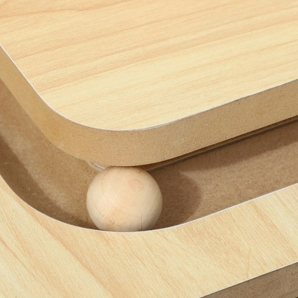 Rootz Cat kradsestolpe - Playrail kattelegetøj - Sisal Scratcher - MDF base - 39,5 cm x 39,5 cm x 87 cm