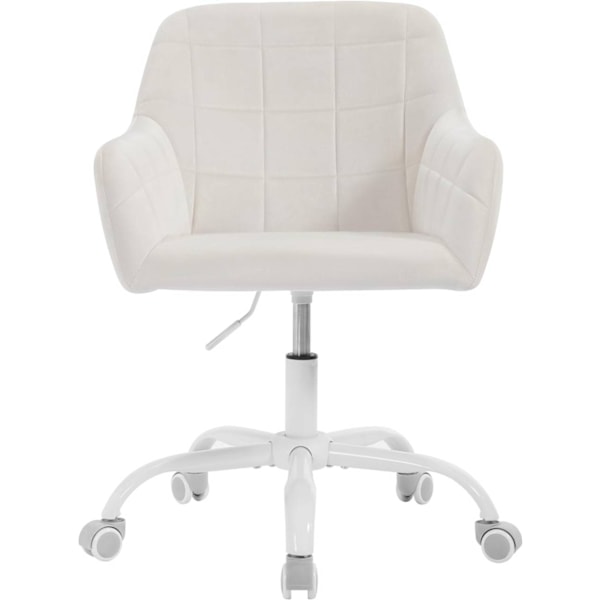 Rootz Velvet Kontorstol - Skrivebordsstol - Drejestol - Højdejusterbar - Ergonomisk design - 58cm x 85cm x 60,5cm