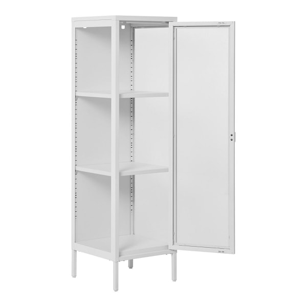 Rootz Slim Display Cabinet - Glasdörr - Metallskåp - Rymdbesparing - 40 cm x 35 cm x 140 cm