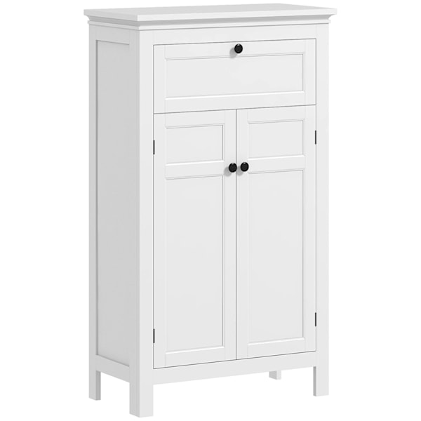 Rootz Badrumsskåp med låda - fristående förvaring - Justerbara hyllor - Organisera med stil - 60 W x 30 d x 102,5 h cm