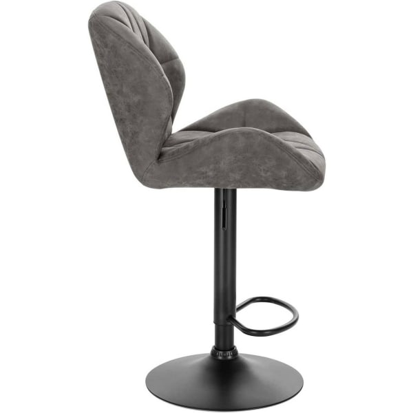 Rootz Barstolsset - Bänkpallar - Snurrstolar - Ergonomisk design, hållbar konstruktion, golvskydd - konstläder - 94cm-116cm x 50cm x 40cm
