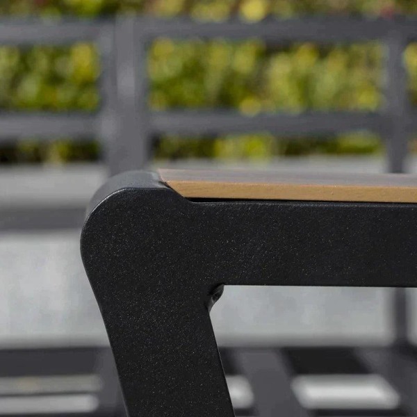 Rootz 3-delt møbelsæt - Havemøbelsæt - 3 pers. sofa - 2 pers. sofa - 1 sidebord - Grå - Aluminium - Polyester - Skum