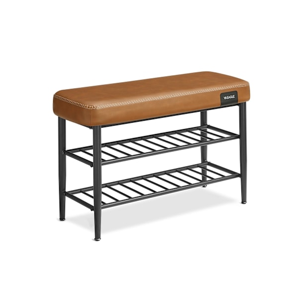 Rootz EKHO Collection - Skobænk - Entryway Organizer - Karamelbrun - 30 cm x 80 cm x 50 cm - 6,3 kg