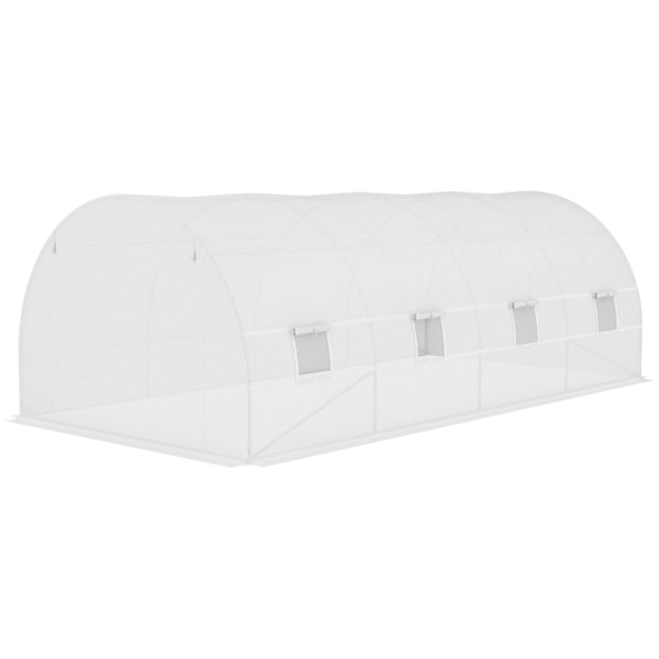 Rootzin kasvihuoneen vaihto -elokuva - puutarhakuote - kasvien suoja - kyynelkestävä - 600 cm x 300 cm x 200 cm - 12 ikkunaa ja ovea