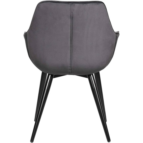 Rootz Velvet Matstol - Ergonomisk stol - Bekväm sittplats - Plysch sammet - Robust metallram - Enkel montering - 41cm x 45cm x 84cm