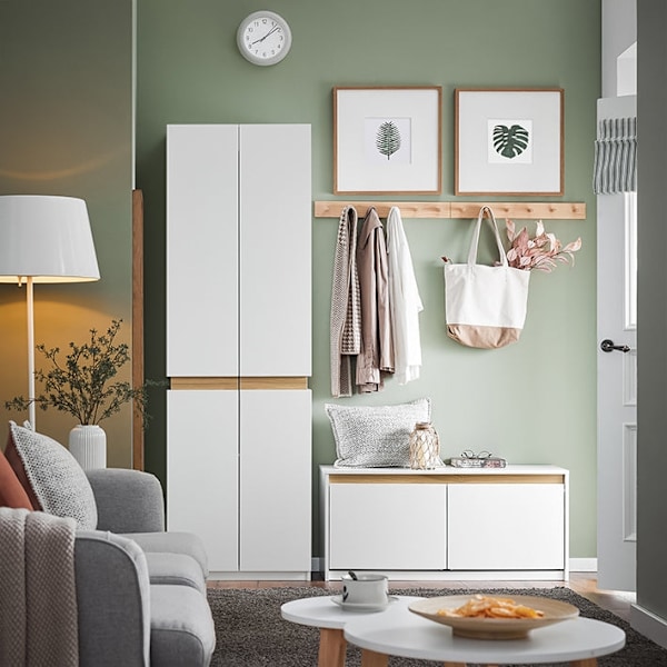 Rootz Skobänksförvaring - Skoställ - Entrébänk - MDF-material - 104cm x 47cm x 30cm - Organisera skor/tillbehör - Utrymmesbesparande