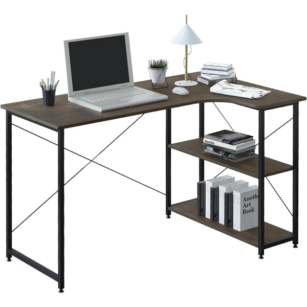 Rootz-kulmapöytä - L-muotoinen työpöytä - Toimistopöytä - Laaja