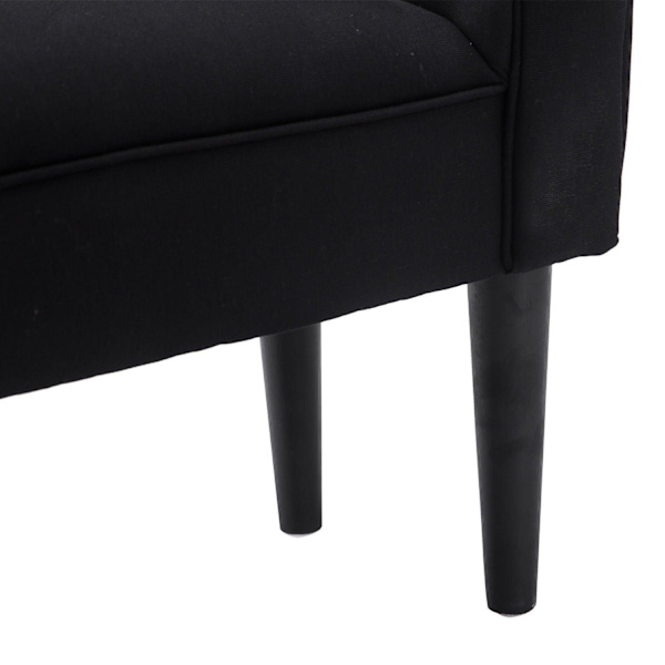 Rootz BedBench - Sort - Konstrueret træ, skum - 40,15 cm x 12,2 cm x 20,07 cm
