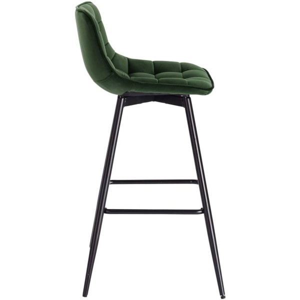 Rootz-baarijakkara - Työpöytäjakkara - Design-jakkara - samettia ja metallia - Mukava ja ergonominen - Vakaa ja kestävä - Monipuolinen ja tyylikäs - 4